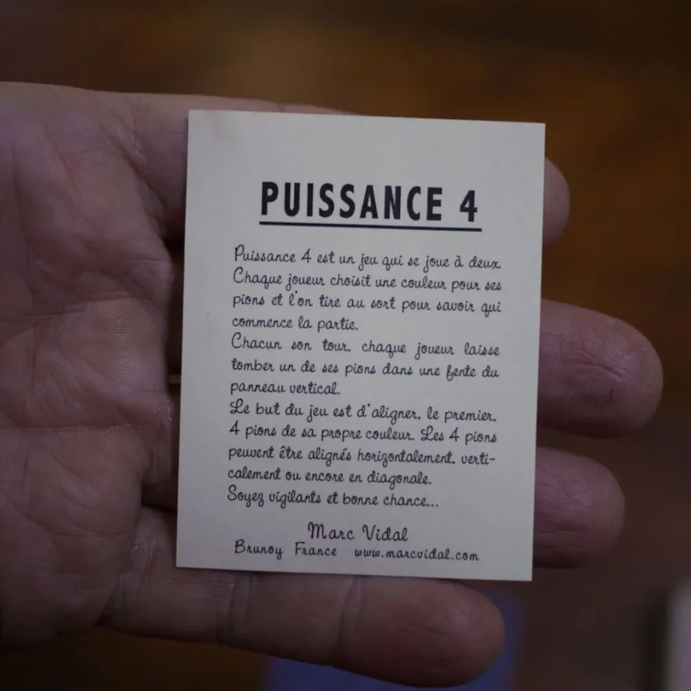 Marc Vidal Brunoy France MINI PUISSANCE 4 Strategie Memoire Puzzle Game